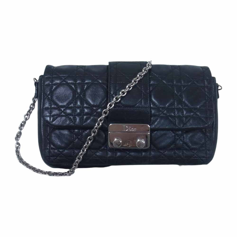 Dior ディオール カナージュ チェーン ショルダーバッグ ブラック系【中古】