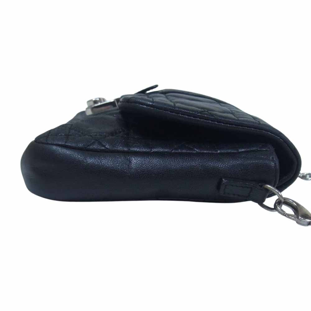 Dior ディオール カナージュ チェーン ショルダーバッグ ブラック系【中古】