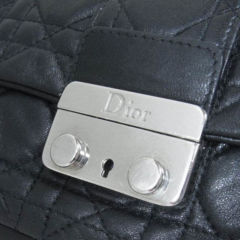 Dior ディオール カナージュ チェーン ショルダーバッグ ブラック系【中古】