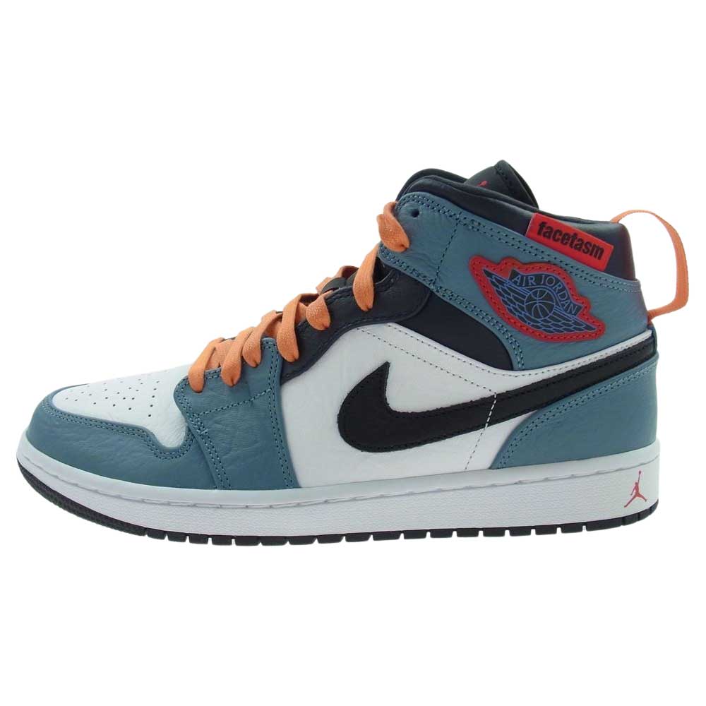 NIKE AIR JORDAN ナイキ ジョーダン 19AW CU2802-100  × FACETASM ファセッタズム AIR JORDAN 1 MID SE FEARLESS エアジョーダン 1 ミッド ハイカット スニーカー グレー系 ホワイト系 27.5cm【新古品】【未使用】【中古】