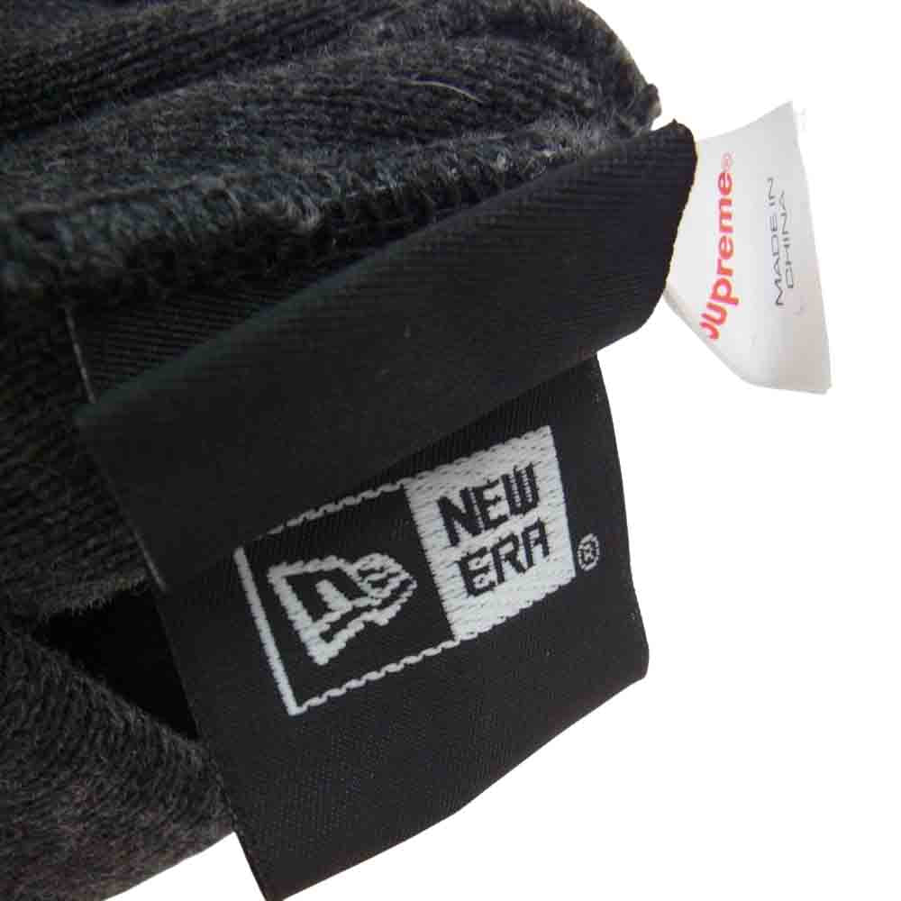 Supreme シュプリーム 21AW x New Era Box Logo Beanie ニューエラ ボックス ロゴ ビーニー ダークグレー系【美品】【中古】