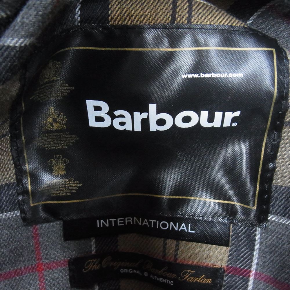 Barbour バブアー INTERNATIONAL ORIGINAL インターナショナル オリジナル オイルド ジャケット ブラック系 36【美品】【中古】