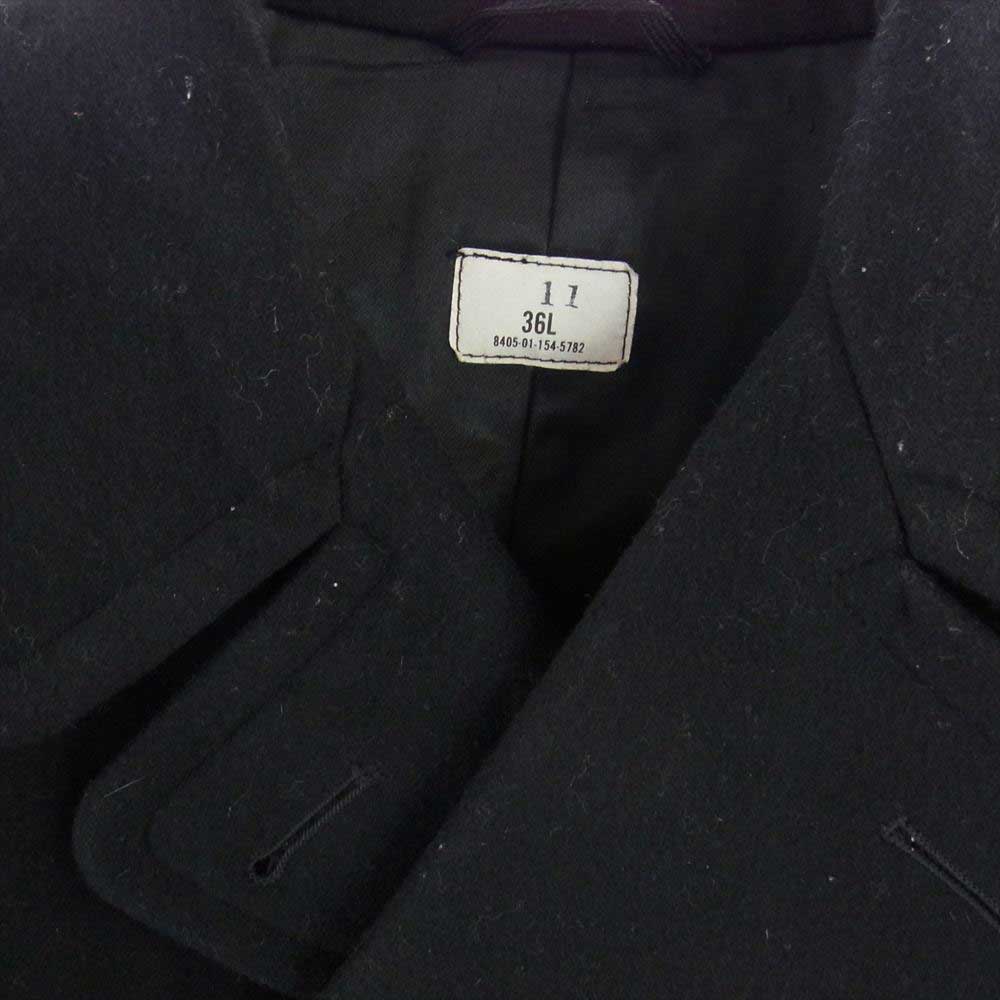 アメリカ軍 8405-01-154-5782 ウール Pコート ブラック系【中古】