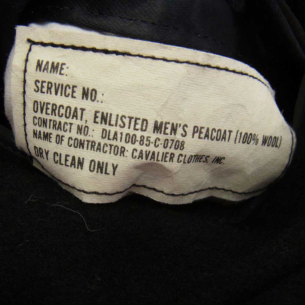 アメリカ軍 8405-01-154-5782 ウール Pコート ブラック系【中古】
