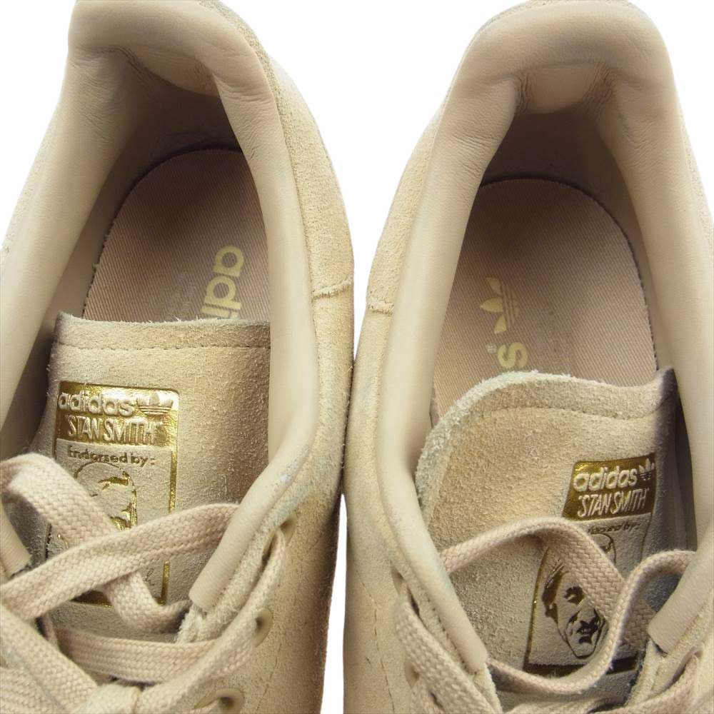 adidas アディダス BB0039 STAN SMITH BEIGE SUEDE スタンスミス スエード ベージュ系 26.5cm【中古】