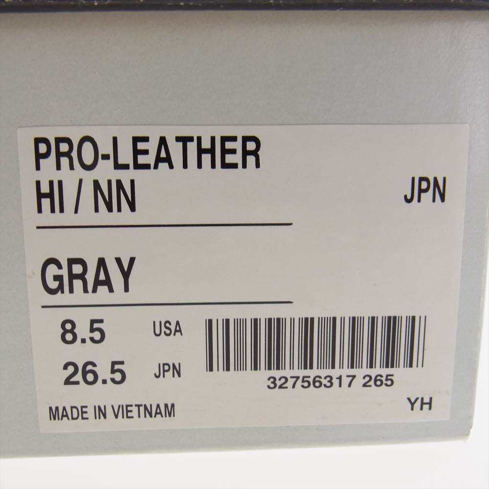 CONVERSE コンバース nonnative ノンネイティブ PRO LEATHER HI NN GRAY グレー系 26.5cm【中古】