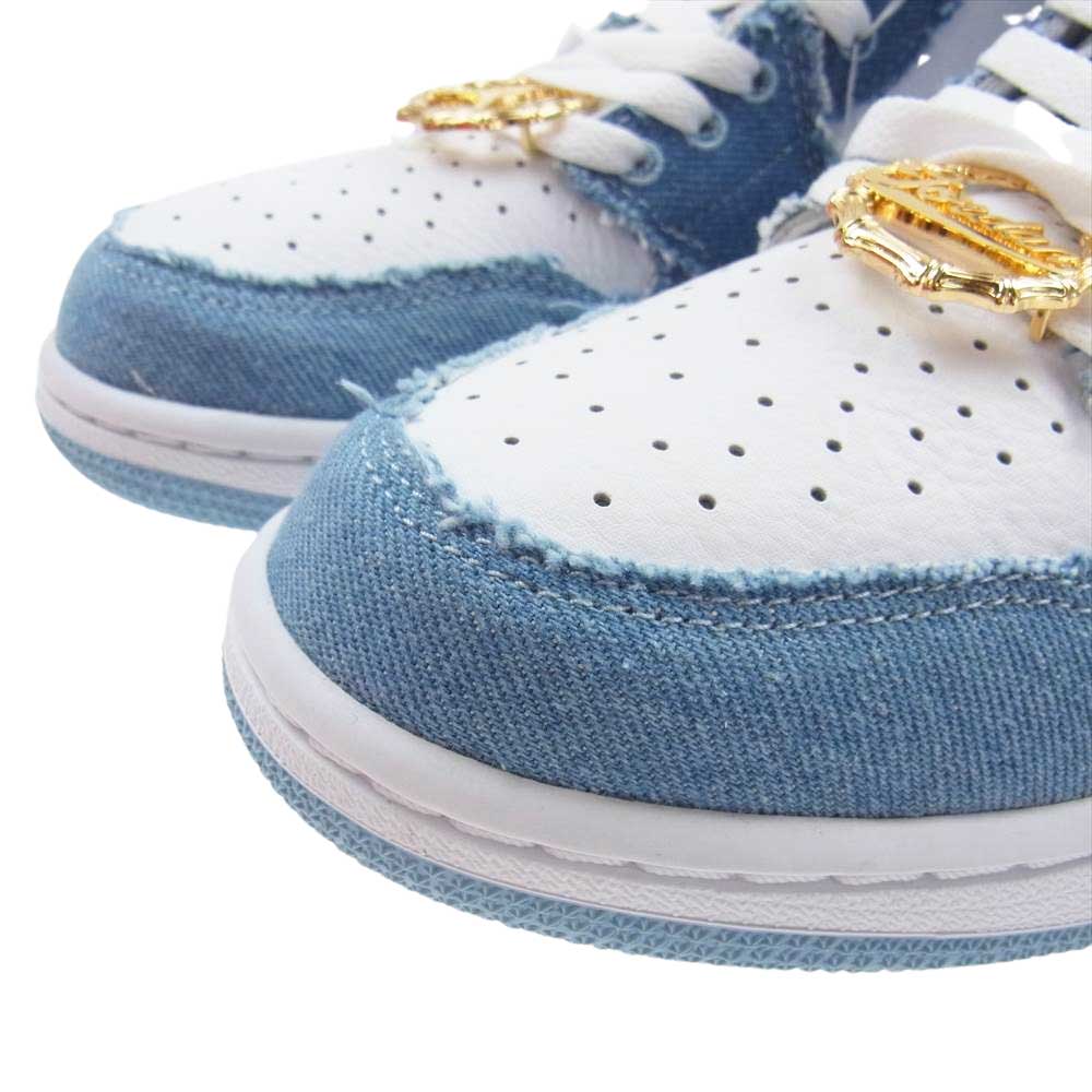 NIKE AIR JORDAN ナイキ ジョーダン DM9036-104 WMNS AIR JORDAN 1 HIGH OG DENIM ウィメンズエア ジョーダン ハイ オージーデニム ハイカット スニーカー インディゴブルー系 ホワイト系 28.0cm【新古品】【未使用】【中古】