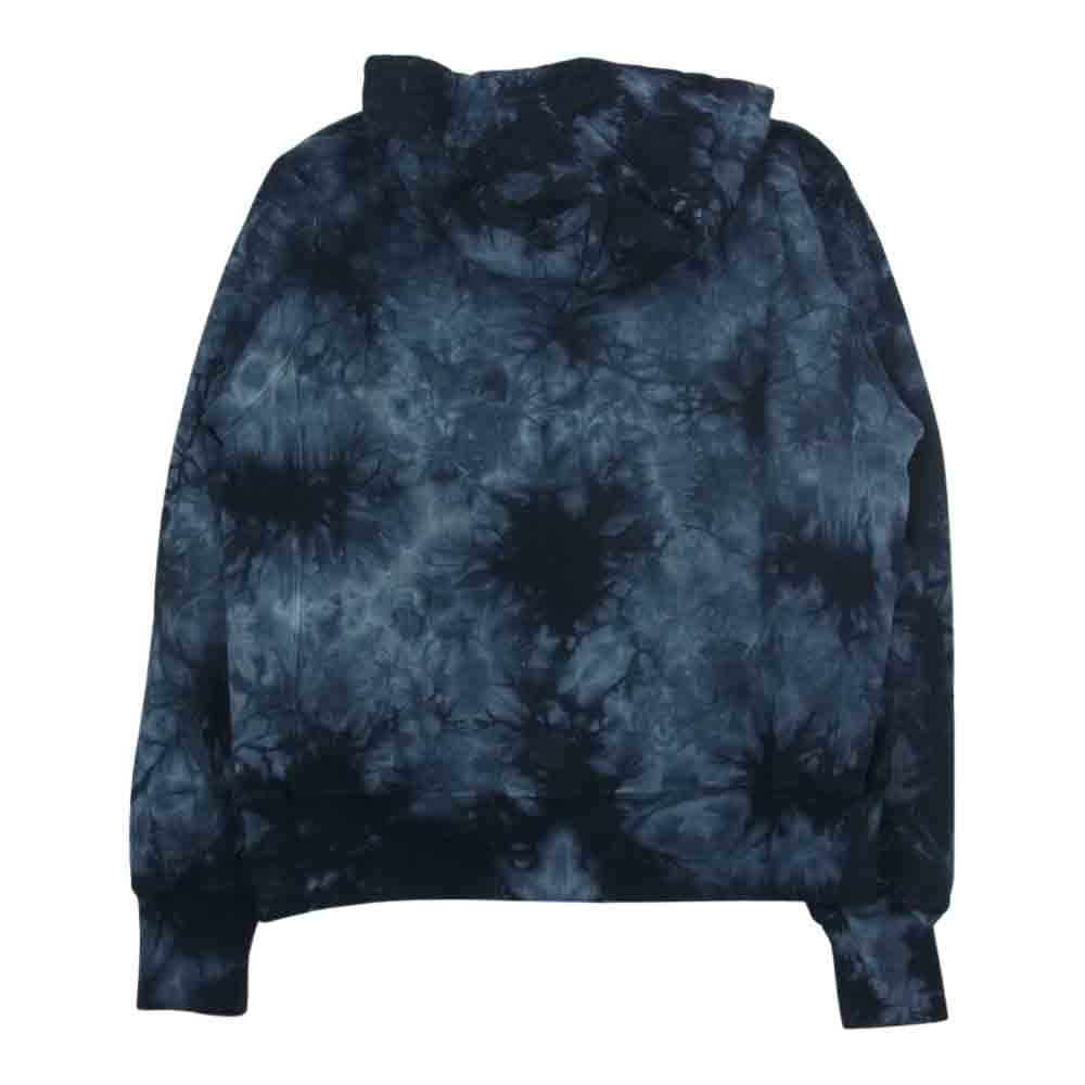 Champion チャンピオン REVERSE WEAVE PULLOVER HOODIE TIEDYE リバースウィーブ プルオーバー スウェット パーカー フーディー 裏起毛 タイダイ染  ブラック系 S【中古】