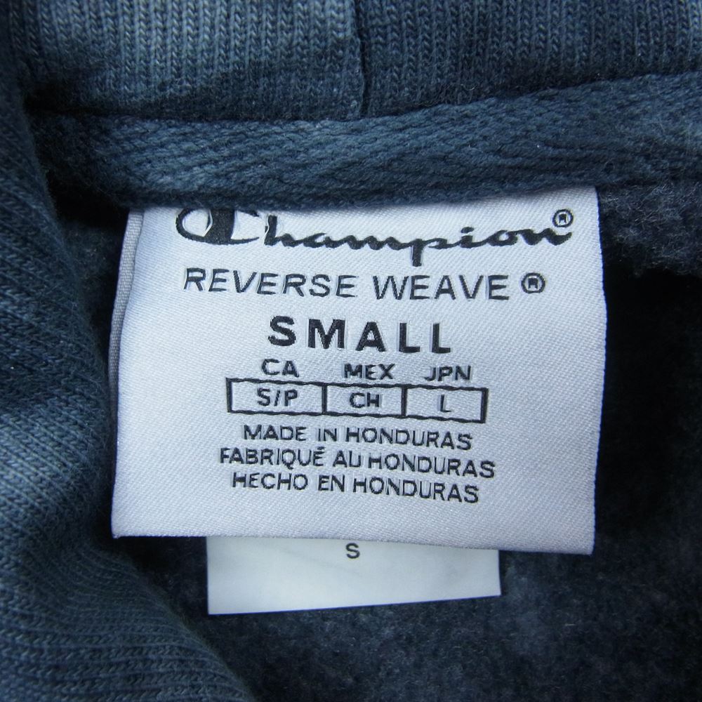 Champion チャンピオン REVERSE WEAVE PULLOVER HOODIE TIEDYE リバースウィーブ プルオーバー スウェット パーカー フーディー 裏起毛 タイダイ染  ブラック系 S【中古】