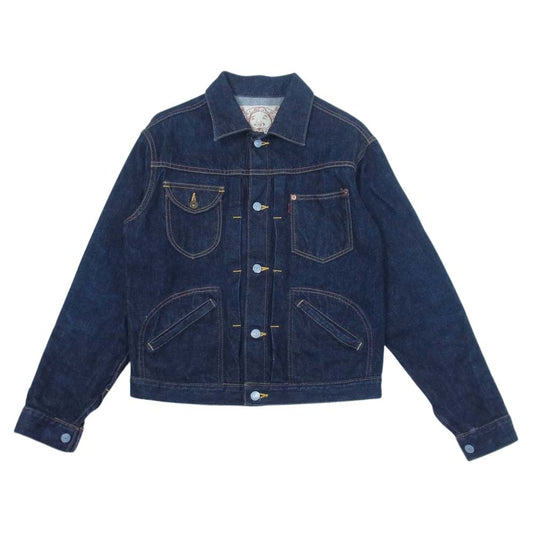 EVISU エヴィス Lot 1515 デニム トラッカー ジャケット インディゴブルー系 38【中古】