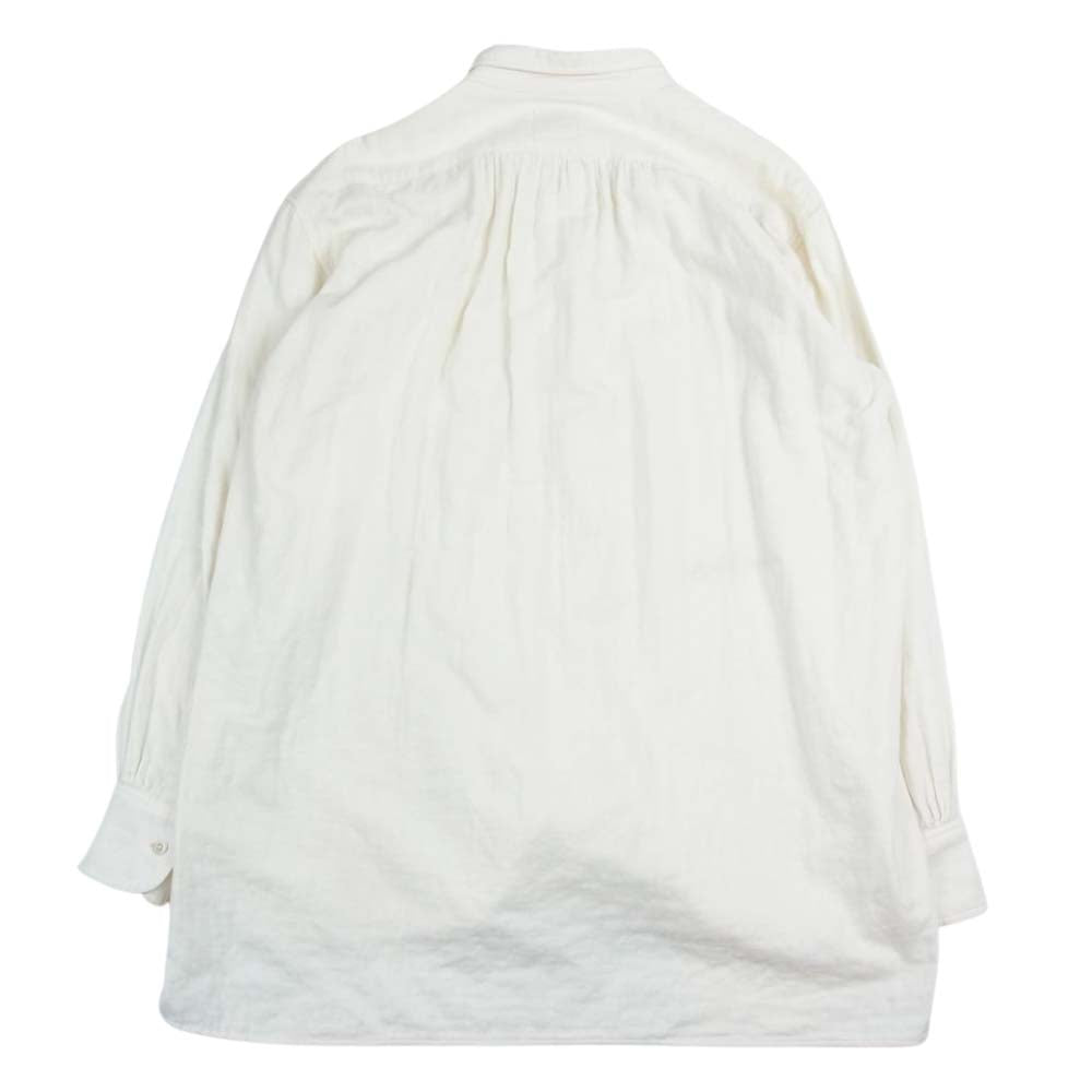 PORTER CLASSIC ポータークラシック 金沢店限定 DOUBLE GAUZE LONG SHIRT 刺繍 ダブルガーゼ ロングシャツ オフホワイト系 S【中古】