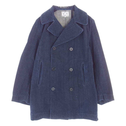 EVISU エヴィス デニム Pコート インディゴ イカリ釦  インディゴブルー系 36【中古】