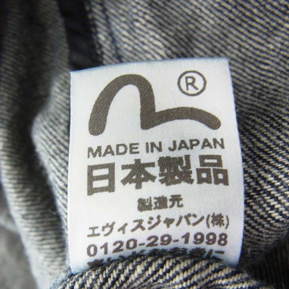 EVISU エヴィス デニム Pコート インディゴ イカリ釦  インディゴブルー系 36【中古】