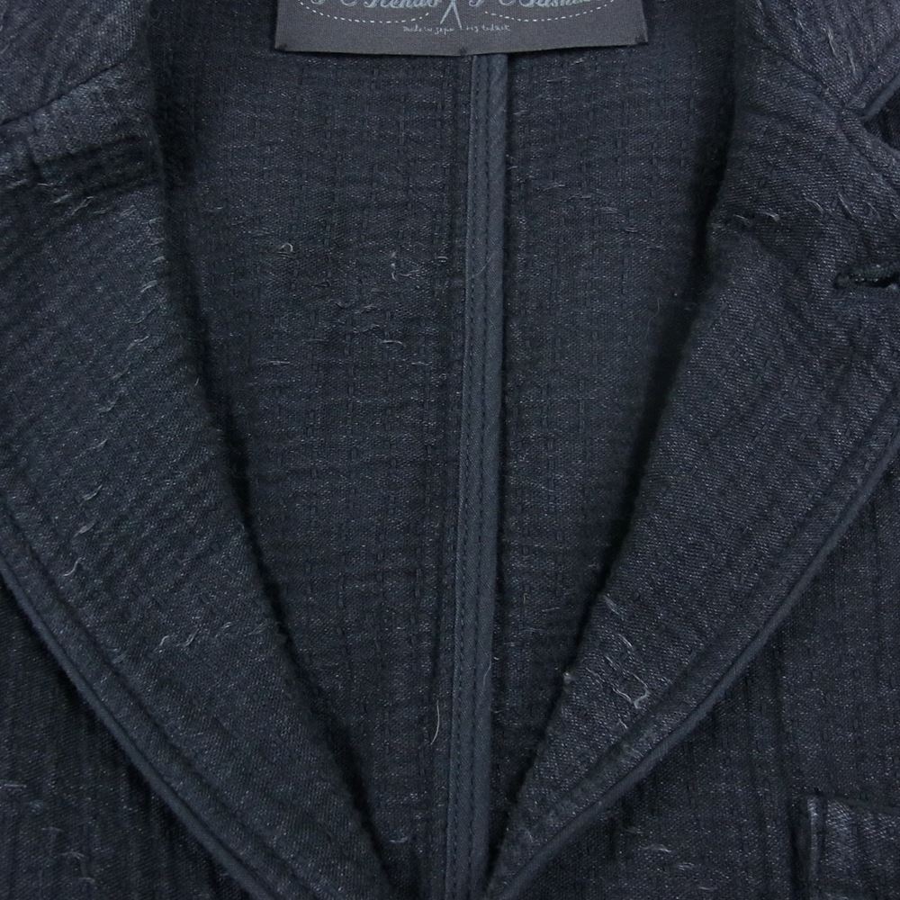 PORTER CLASSIC ポータークラシック SASHIKO LIGHT TAILORED JACKET 刺し子 ライトテーラード ジャケット ネイビー系 S【中古】