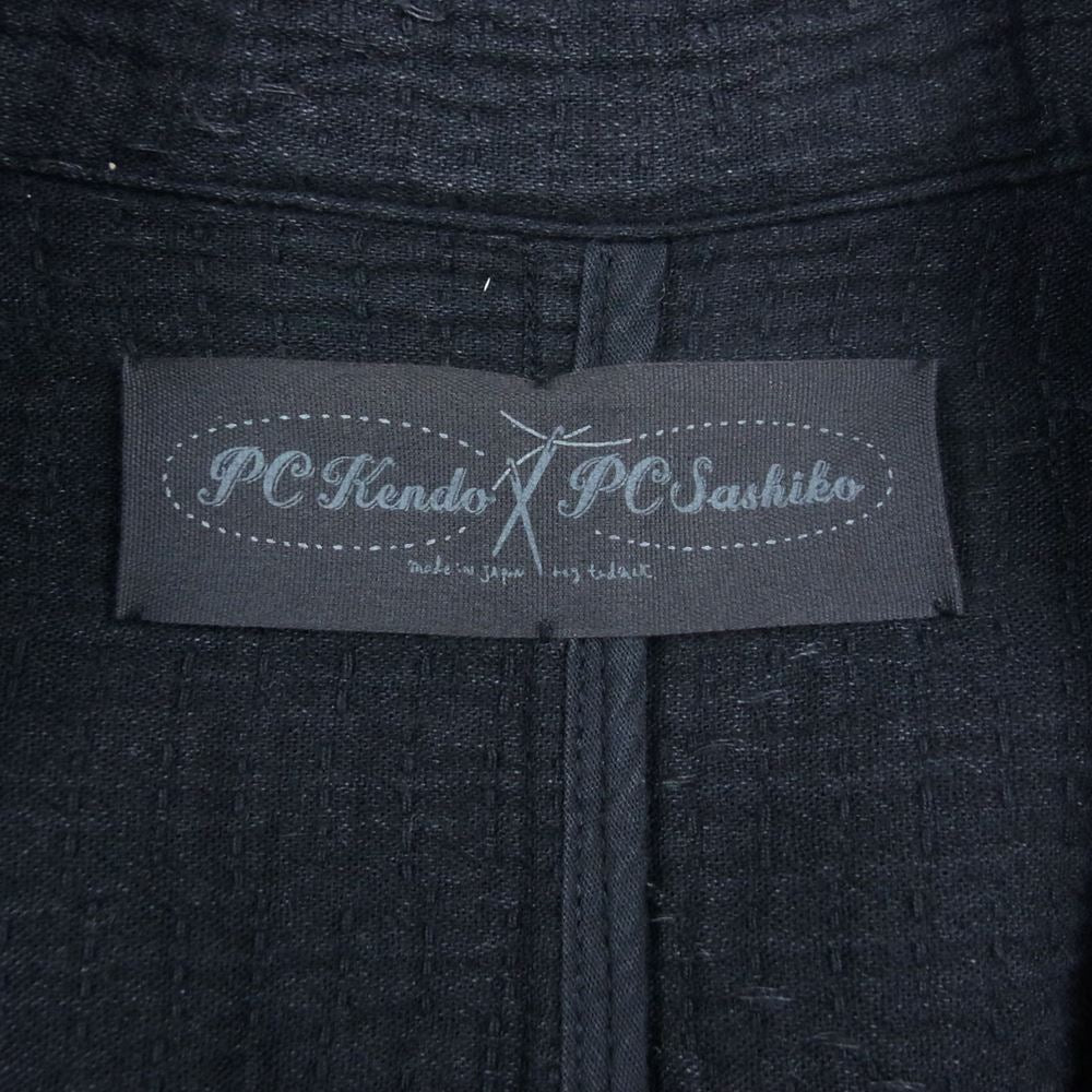 PORTER CLASSIC ポータークラシック SASHIKO LIGHT TAILORED JACKET 刺し子 ライトテーラード ジャケット ネイビー系 S【中古】