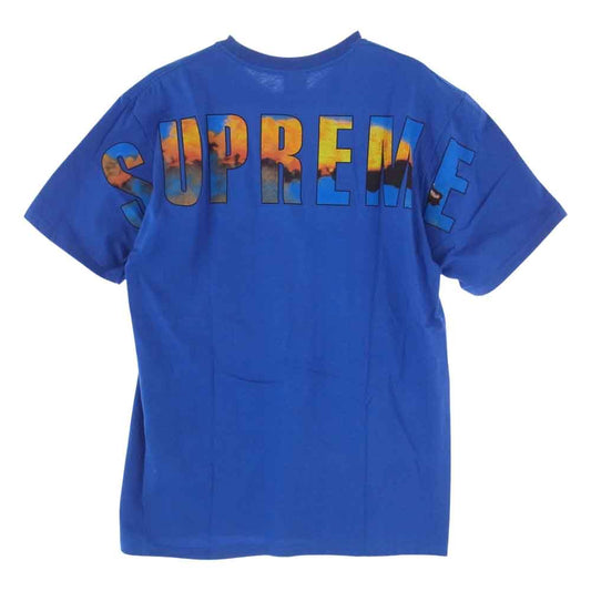 Supreme シュプリーム 21AW CRASH TEE バックロゴ プリント カットソー 半袖 青  ブルー系 M【中古】