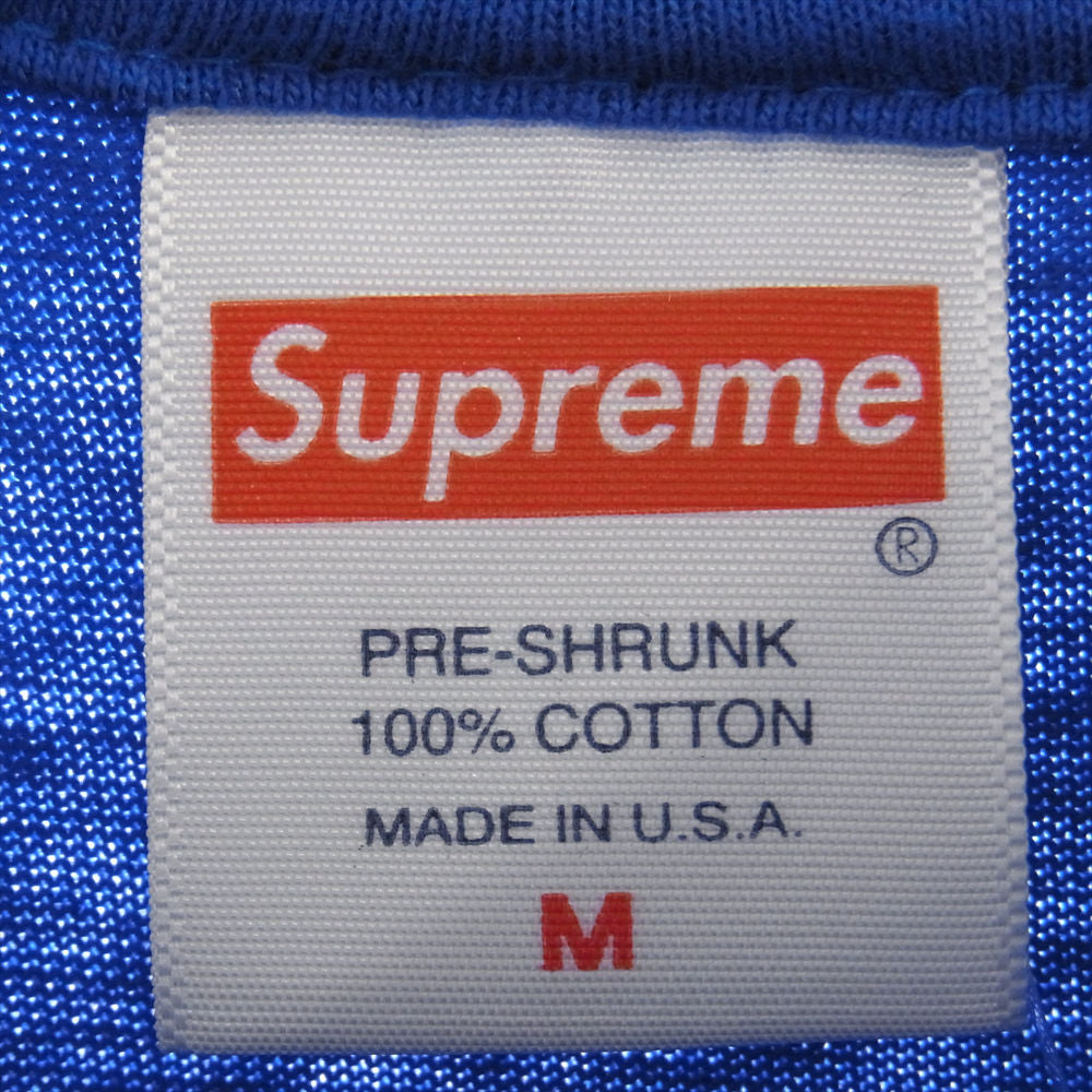 Supreme シュプリーム 21AW CRASH TEE バックロゴ プリント カットソー 半袖 青  ブルー系 M【中古】