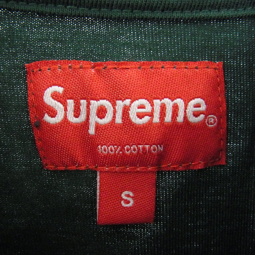 Supreme シュプリーム 19AW Trademark L/S Top バックロゴ プリント カットソー 長袖 緑  グリーン系 S【中古】