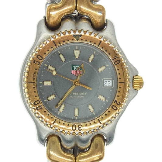 TAG HEUER タグホイヤー WG1120 セルデイト プロフェッショナル クォーツ 時計 ウォッチ シルバー系 ゴールド系【中古】