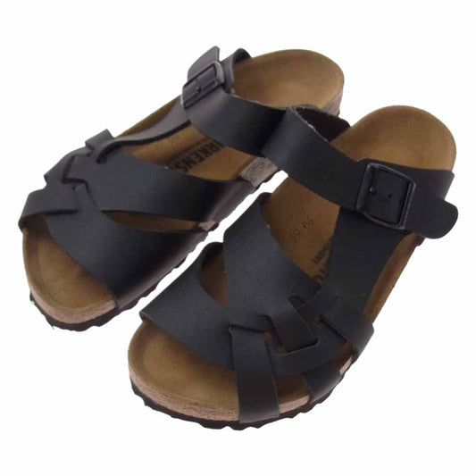 BIRKENSTOCK ビルケンシュトック PISA ピサ サンダル ビルコフロー ブラック系 22.5cm【中古】