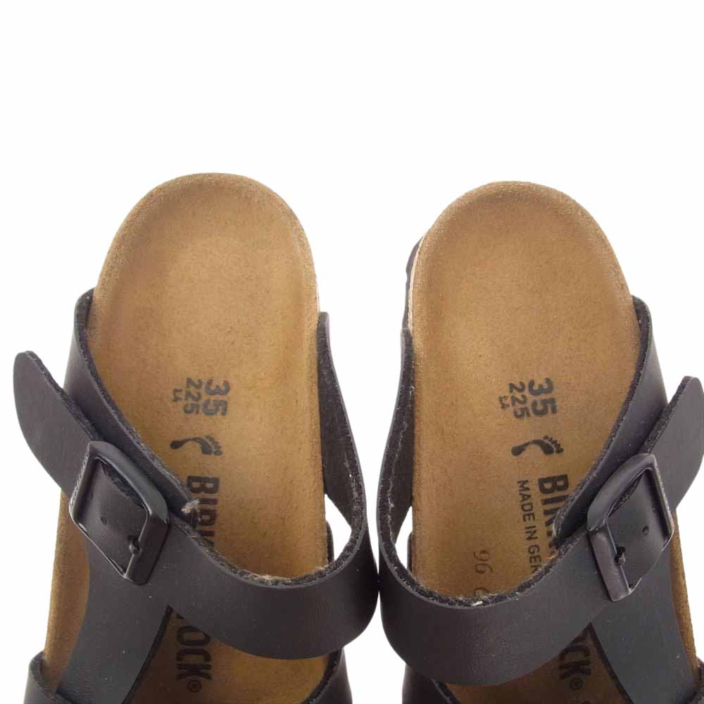 BIRKENSTOCK ビルケンシュトック PISA ピサ サンダル ビルコフロー ブラック系 22.5cm【中古】