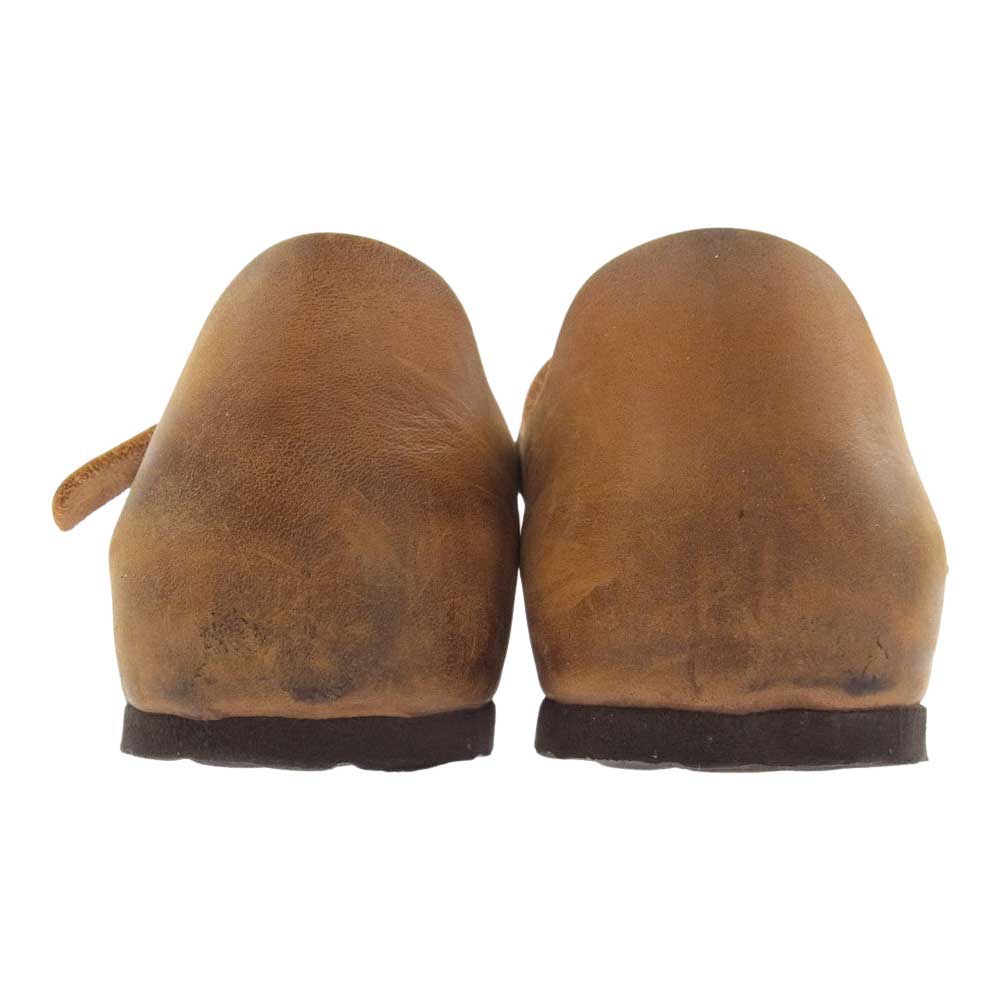 BIRKENSTOCK ビルケンシュトック レザー ストラップ シューズ ブラウン系 22.5cm【中古】