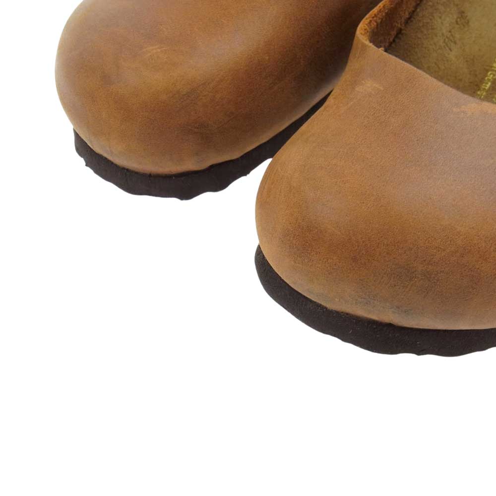 BIRKENSTOCK ビルケンシュトック レザー ストラップ シューズ ブラウン系 22.5cm【中古】