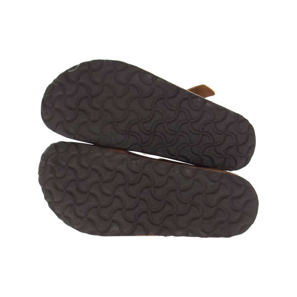 BIRKENSTOCK ビルケンシュトック レザー ストラップ シューズ ブラウン系 22.5cm【中古】