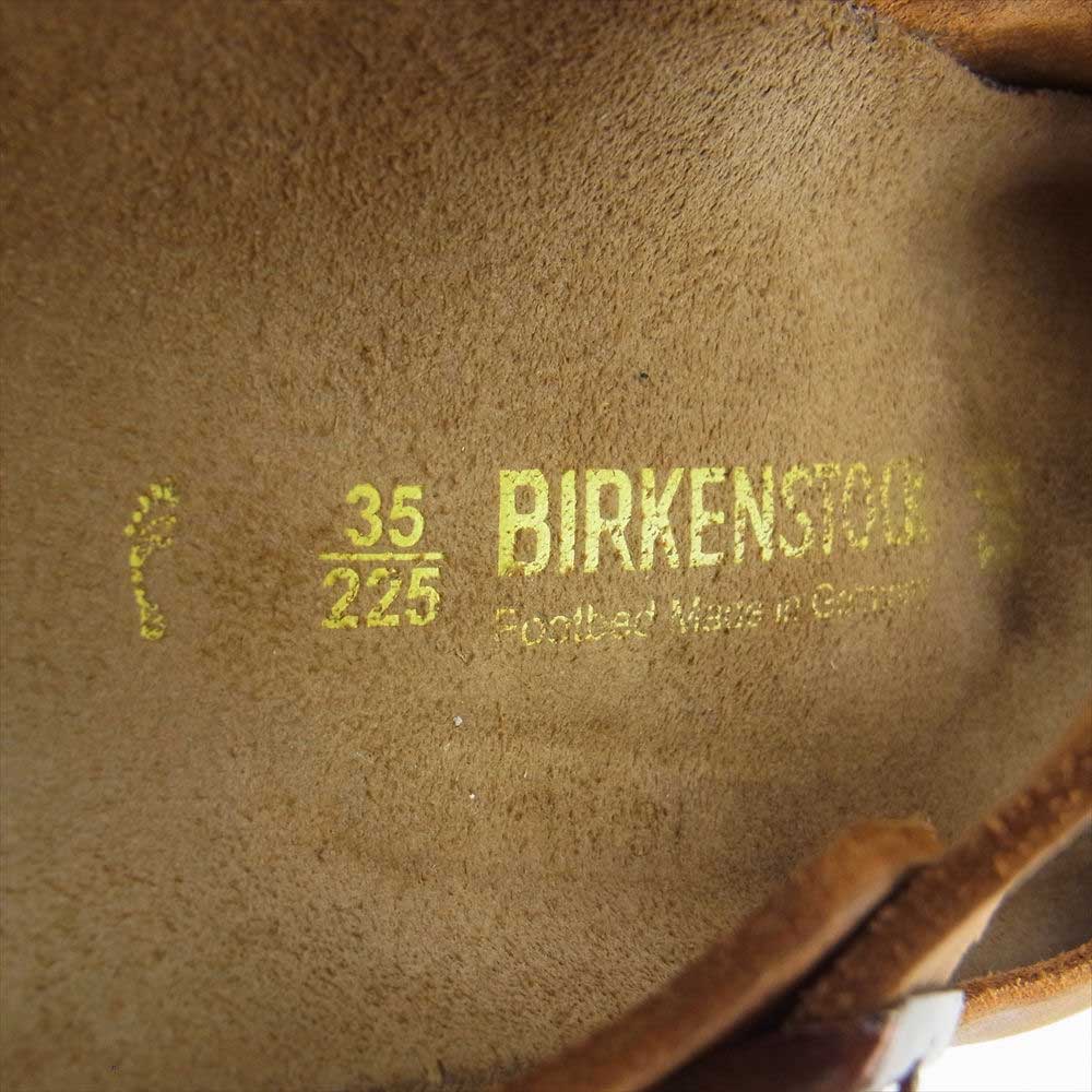 BIRKENSTOCK ビルケンシュトック レザー ストラップ シューズ ブラウン系 22.5cm【中古】