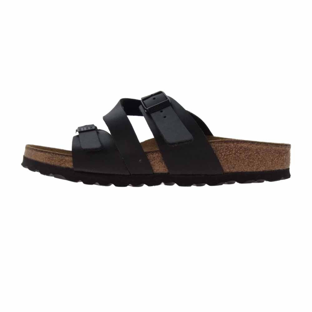 BIRKENSTOCK ビルケンシュトック ストラップ サンダル ブラック ブラウン系 22.5cm【中古】