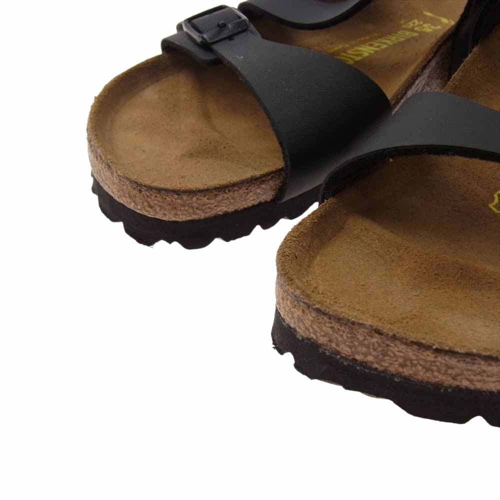 BIRKENSTOCK ビルケンシュトック ストラップ サンダル ブラック ブラウン系 22.5cm【中古】
