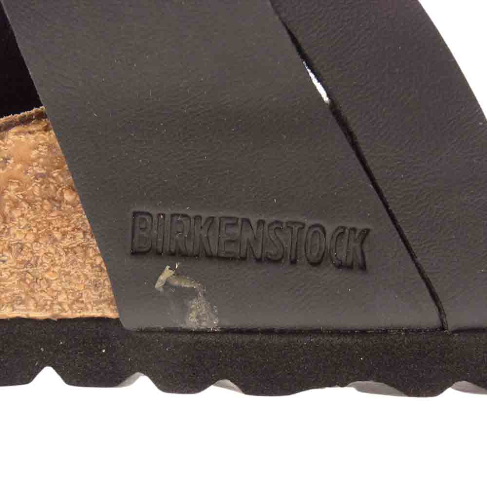 BIRKENSTOCK ビルケンシュトック ストラップ サンダル ブラック ブラウン系 22.5cm【中古】