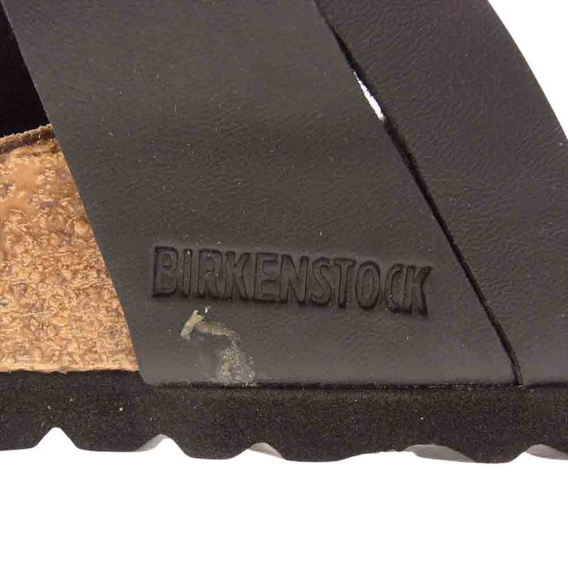 BIRKENSTOCK ビルケンシュトック ストラップ サンダル ブラック ブラウン系 22.5cm【中古】