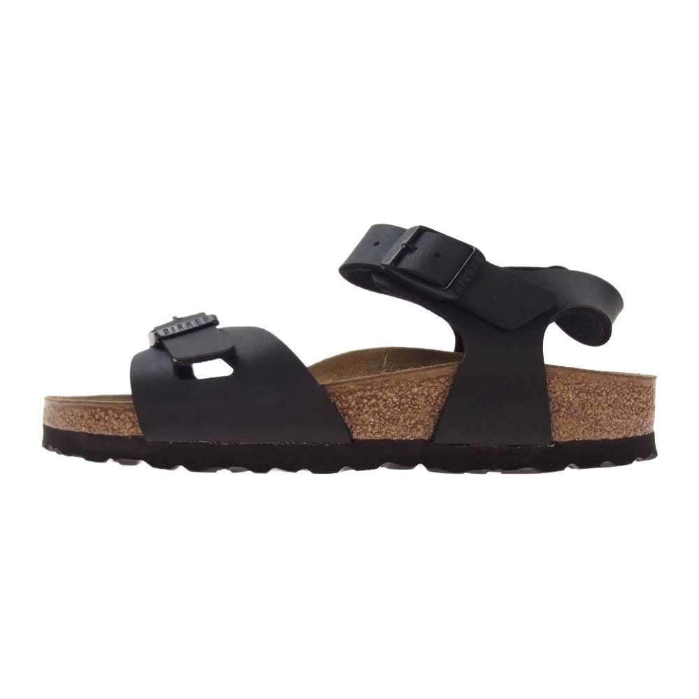 BIRKENSTOCK ビルケンシュトック ストラップ サンダル ブラック ブラウン系 22.5cm【中古】