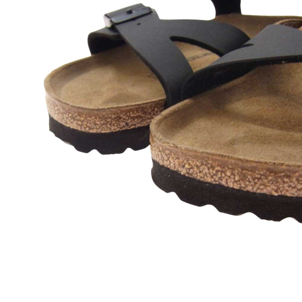 BIRKENSTOCK ビルケンシュトック ストラップ サンダル ブラック ブラウン系 22.5cm【中古】