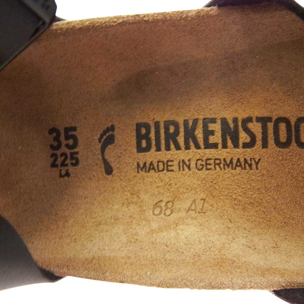 BIRKENSTOCK ビルケンシュトック ストラップ サンダル ブラック ブラウン系 22.5cm【中古】