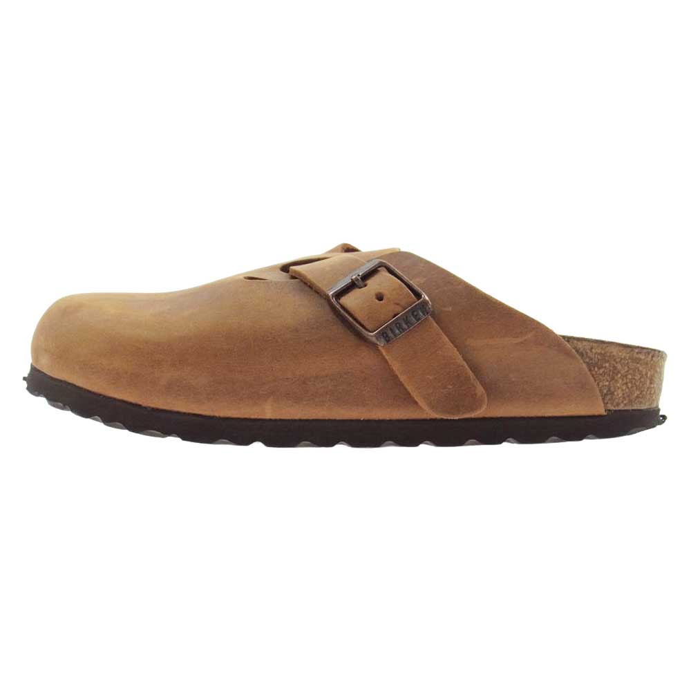 BIRKENSTOCK ビルケンシュトック BOSTON ボストン  スエード レザー シューズ ブラウン系 22.5cm【中古】