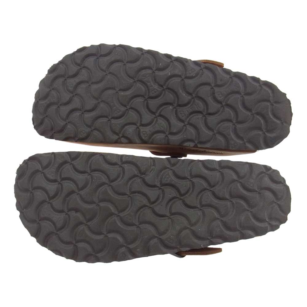 BIRKENSTOCK ビルケンシュトック BOSTON ボストン  スエード レザー シューズ ブラウン系 22.5cm【中古】