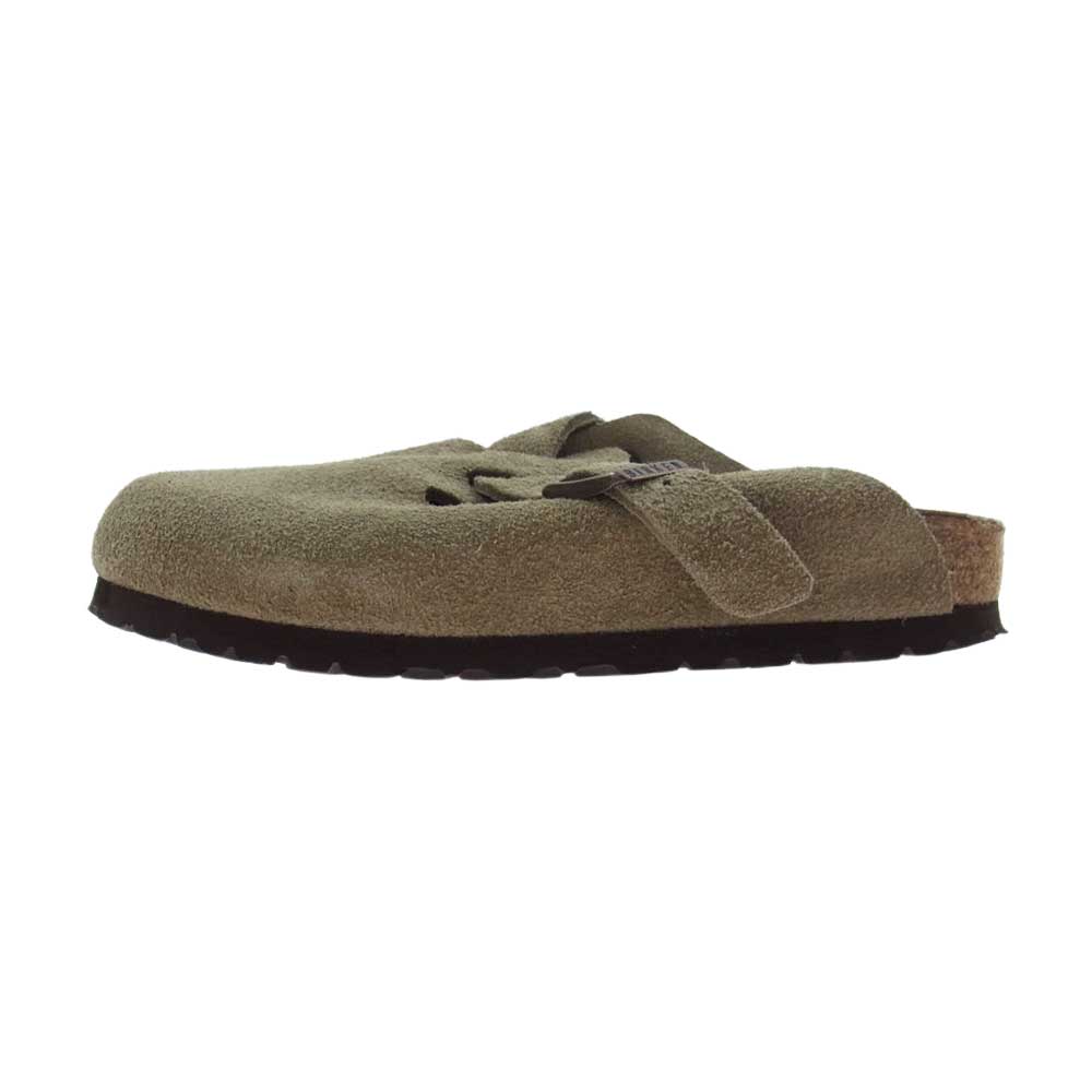 BIRKENSTOCK ビルケンシュトック BOSTON ボストン  スエード レザー シューズ ブラウン系 22.5cm【中古】