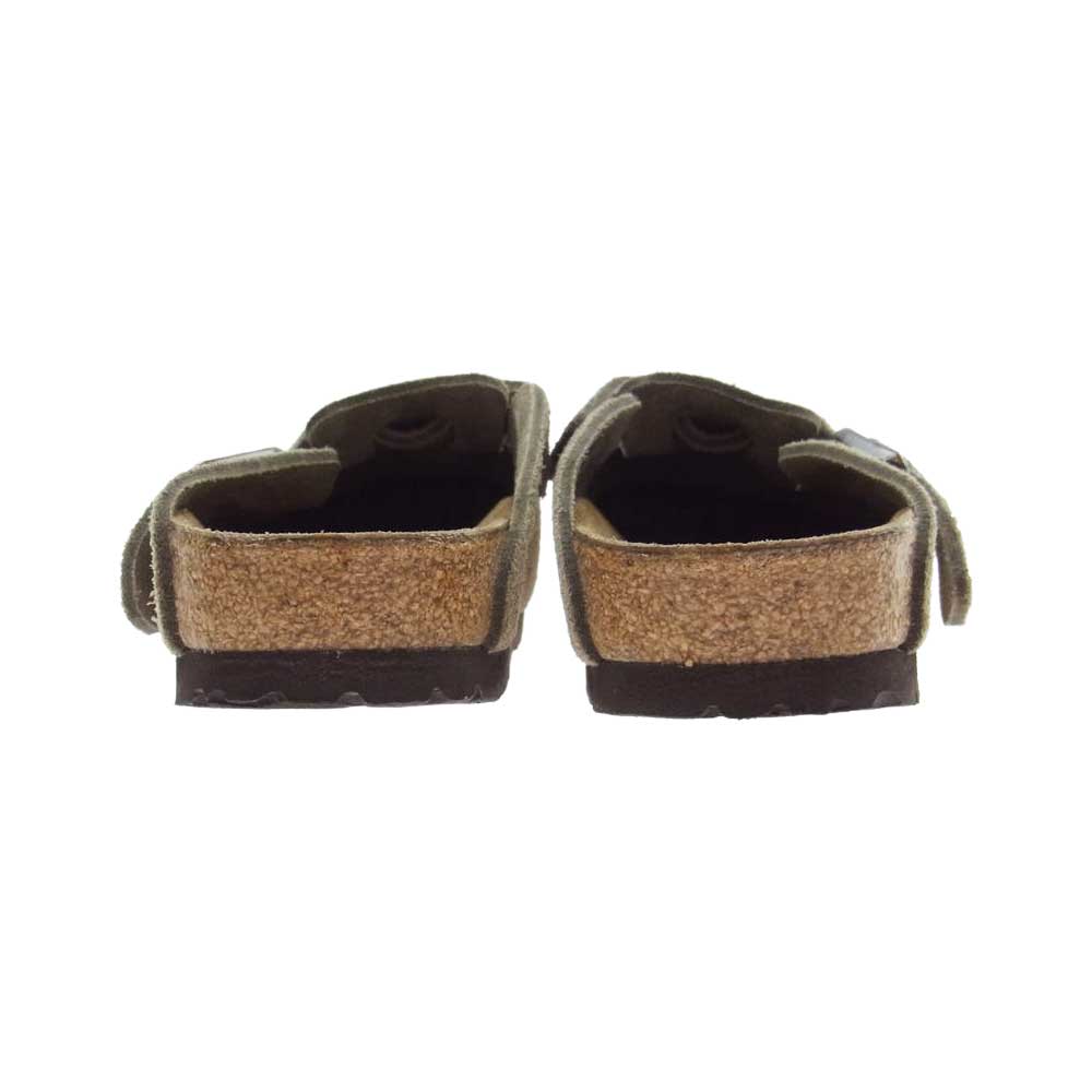 BIRKENSTOCK ビルケンシュトック BOSTON ボストン  スエード レザー シューズ ブラウン系 22.5cm【中古】