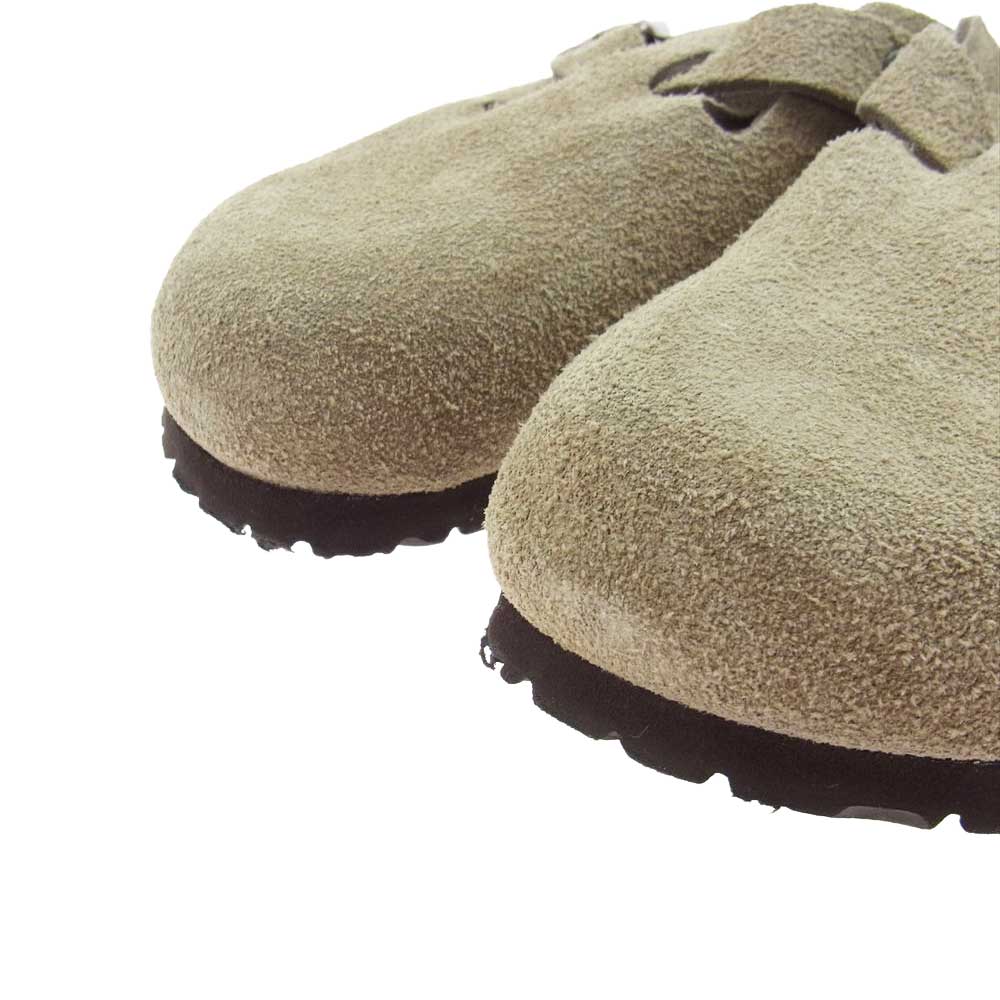 BIRKENSTOCK ビルケンシュトック BOSTON ボストン  スエード レザー シューズ ブラウン系 22.5cm【中古】