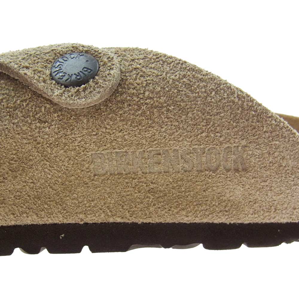 BIRKENSTOCK ビルケンシュトック BOSTON ボストン  スエード レザー シューズ ブラウン系 22.5cm【中古】