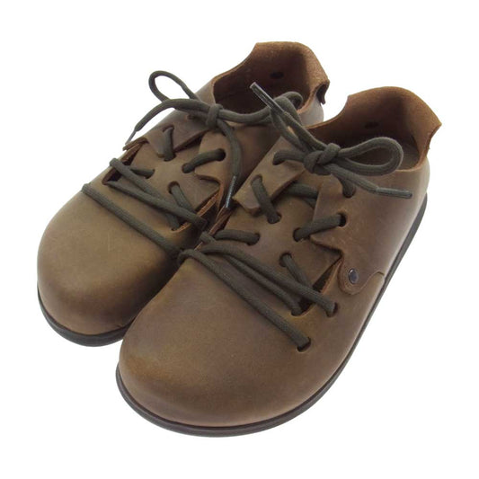 BIRKENSTOCK ビルケンシュトック MONNTANA モンタナ スエード レースアップ シューズ ブラウン  ブラウン系 22.5cm【中古】