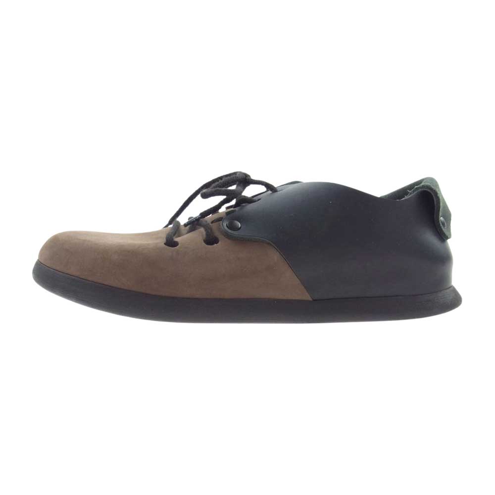 BIRKENSTOCK ビルケンシュトック MONNTANA モンタナ スエード レースアップ シューズ ブラウン × ブラック ブラウン系 23.0cm【中古】