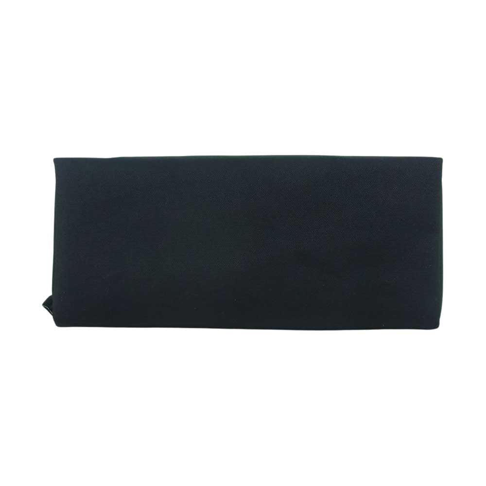 CALEE キャリー cl-23ss004cor Cordura fabric tm logo pouch コーデュラ トレードマークロゴ ジップ ポーチ ショルダー バッグ ブラック系 F【新古品】【未使用】【中古】