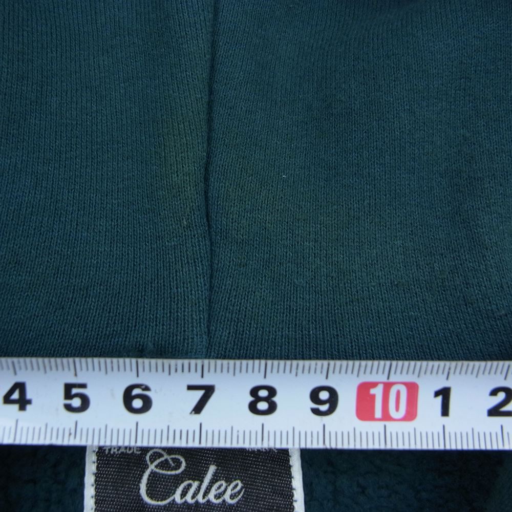 CALEE キャリー 20AW cl-20aw036 Pullover parka ネーム プルオーバー パーカー エメラルドグリーン系 L【中古】