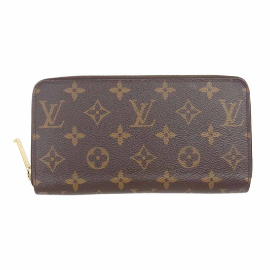 LOUIS VUITTON ルイ・ヴィトン M41896 モノグラム ジッピー ウォレット コクリコ ラウンドジップ 長財布  ブラウン系【中古】