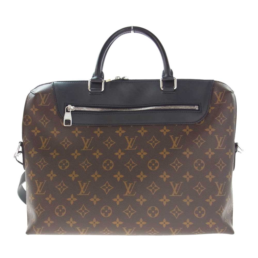 LOUIS VUITTON ルイ・ヴィトン M54019 ポルトドキュマン ジュール NM PDJ モノグラム マカサー 2WAY ショルダーバッグ ブリーフケース ブラウン系【中古】