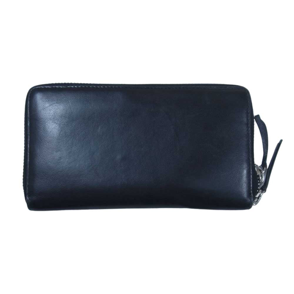 BALENCIAGA バレンシアガ 国内正規店 保証書付 381226 ペーパーコンチネンタル ウォレット ジッピー ラウンドファスナー 長財布 ブラック系【中古】