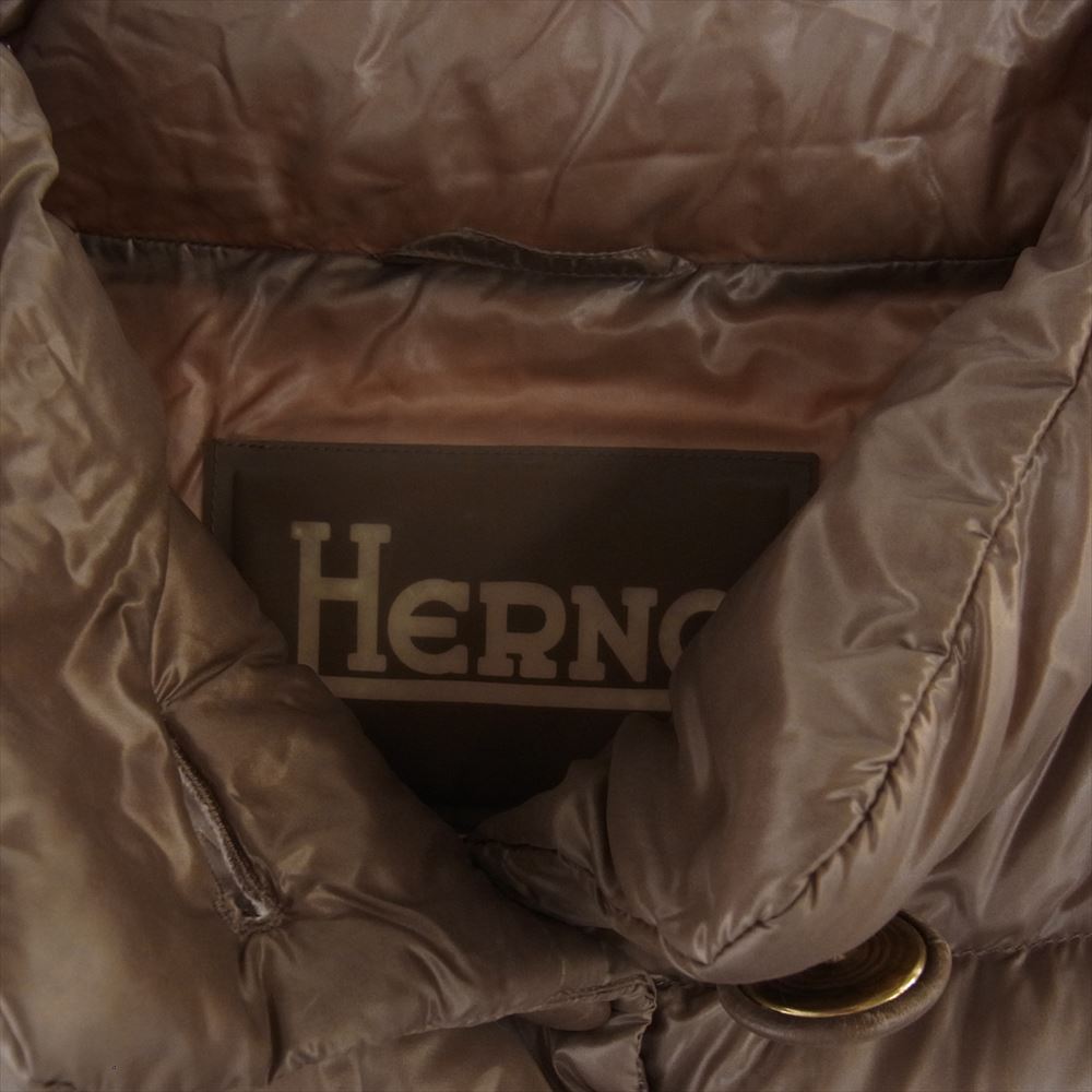 Herno ヘルノ 3301-529-10 LAVJAP  スタンドカラー ダウンコート ブラウン系 46【中古】